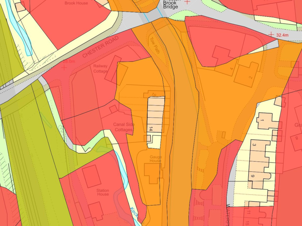 Canalside Cottages Map 1963