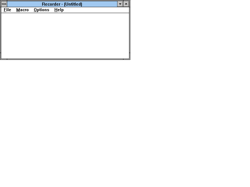 Recorder Window